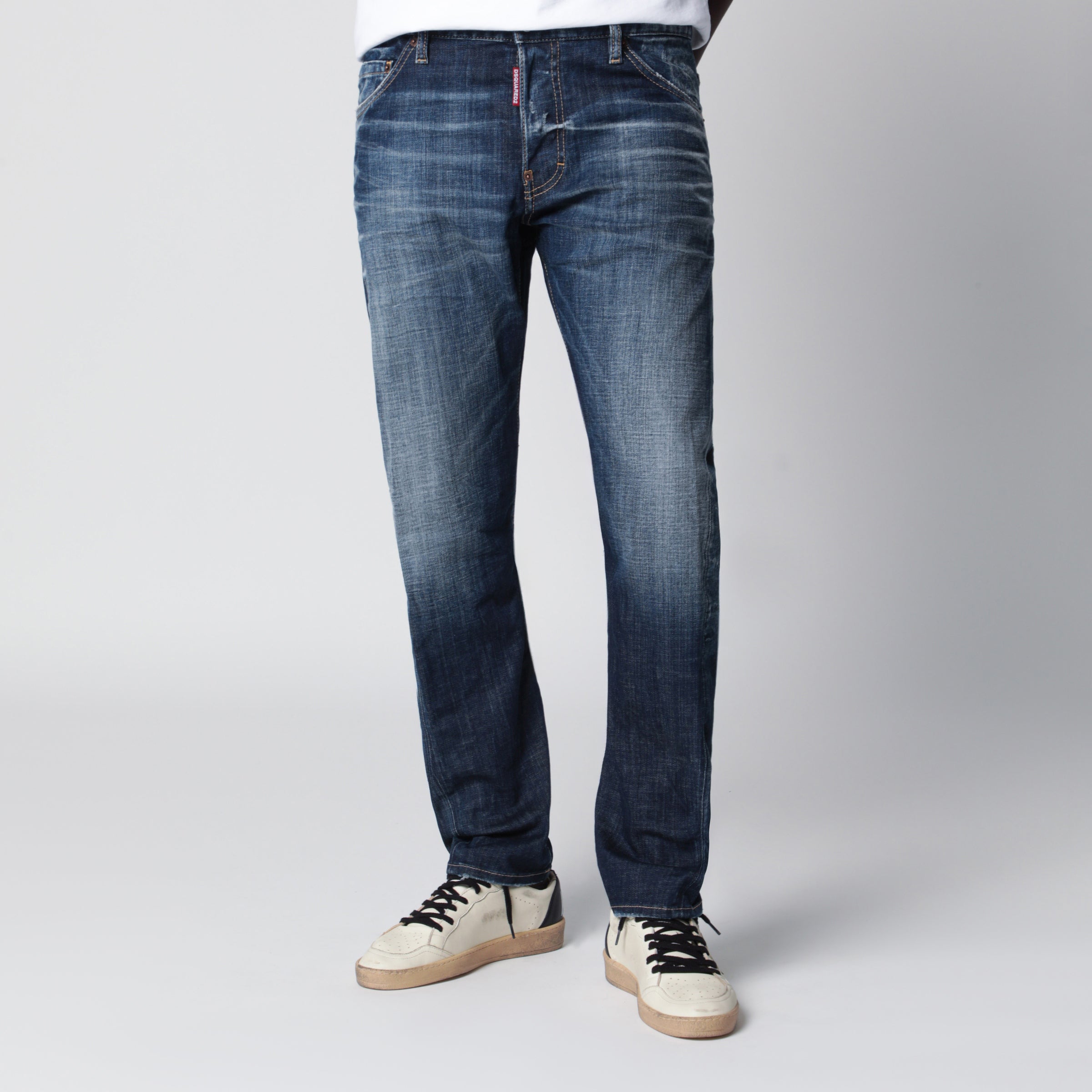 Dsquared2 Blue washed-effect jeans | TheDoubleF