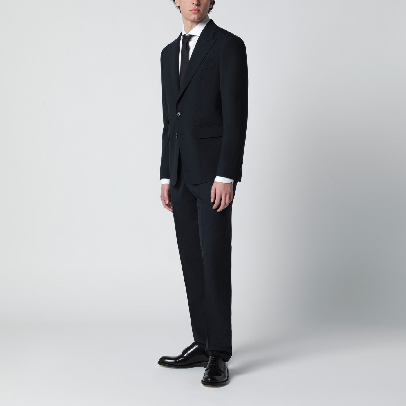Dsquared2 Navy blue single-breasted suit in wool blend | TheDoubleF