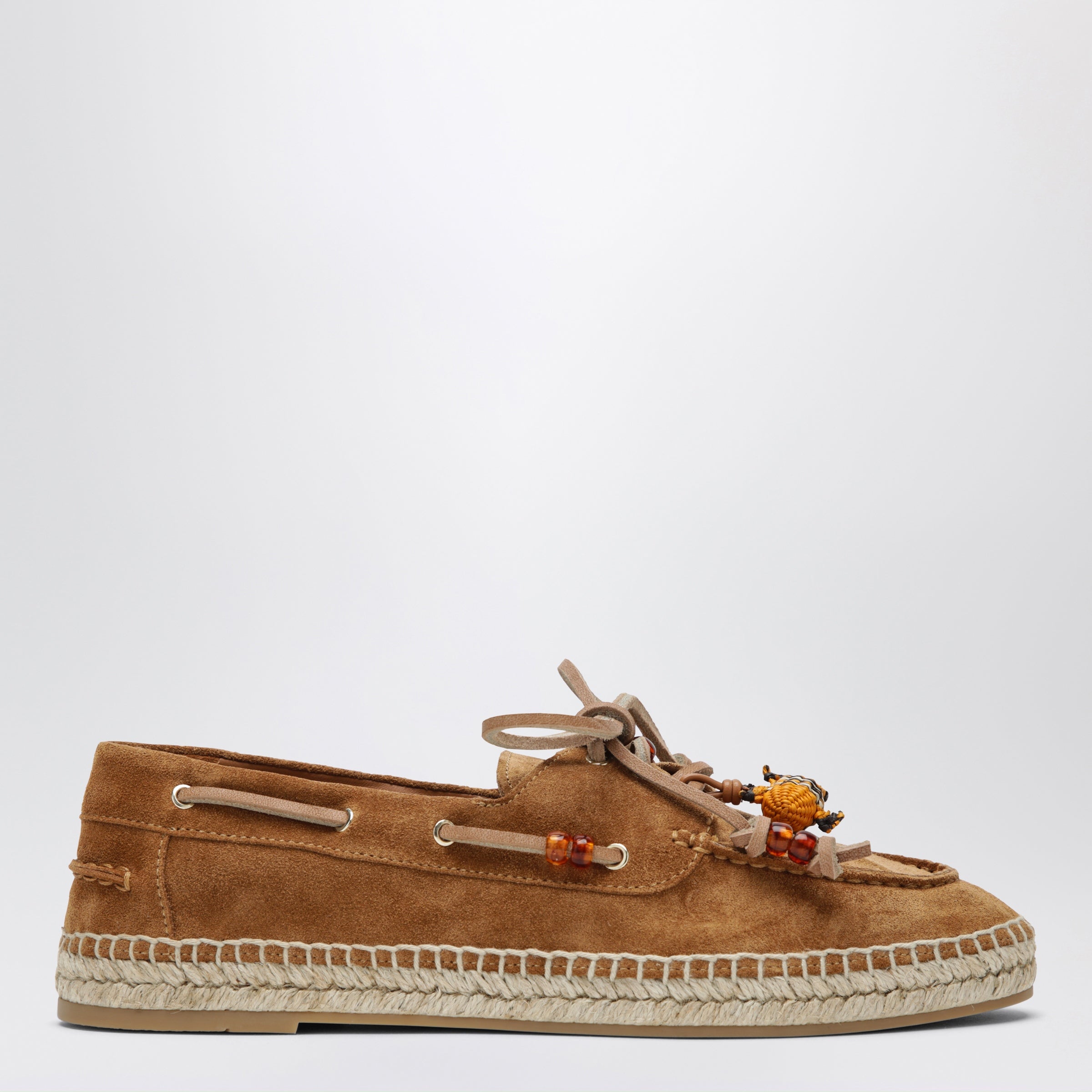 Aquazzura Seafarer espadrilles in tobacco suede leather | TheDoubleF
