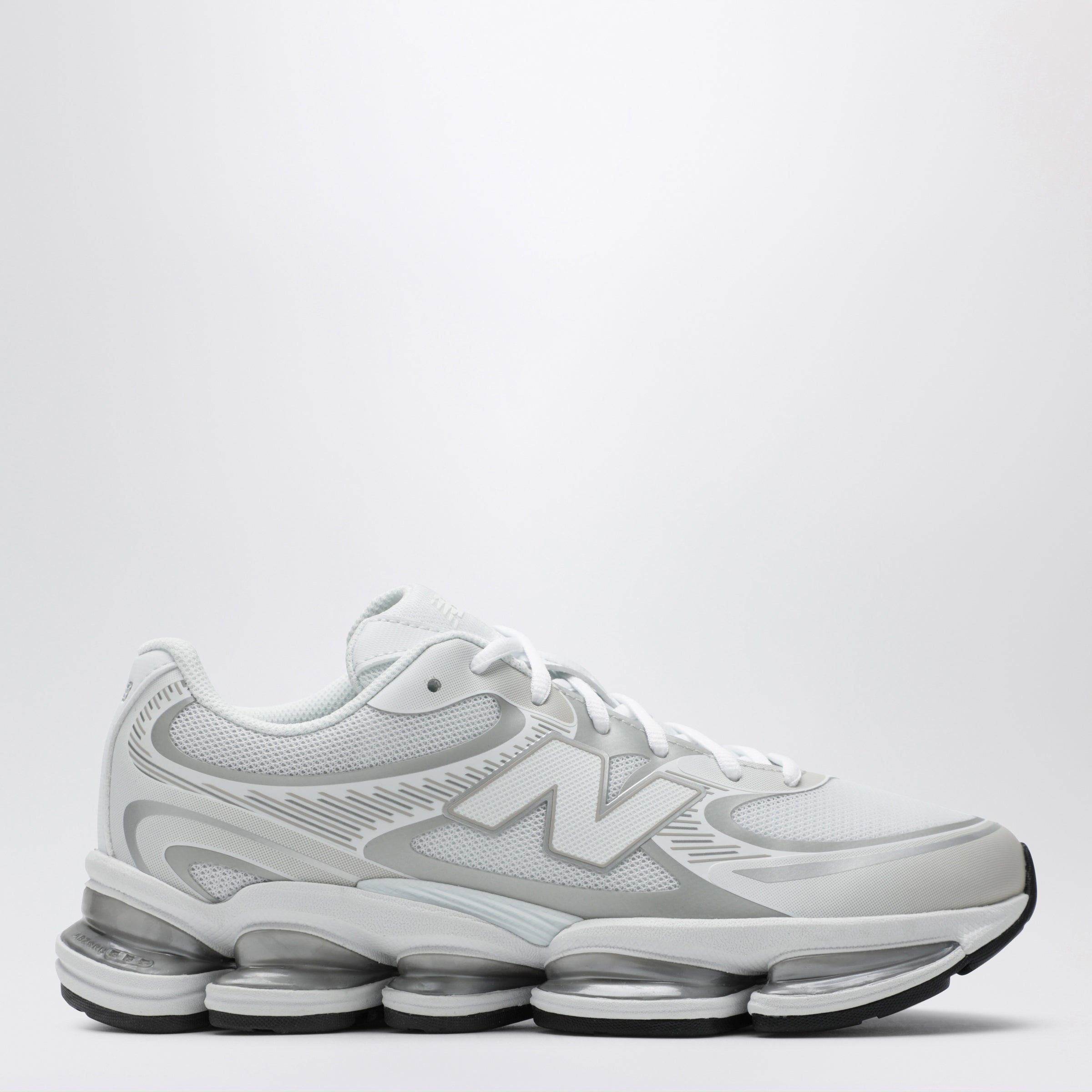 New Balance ABZORB 2000 White/Silver Metallic Sneakers | TheDoubleF