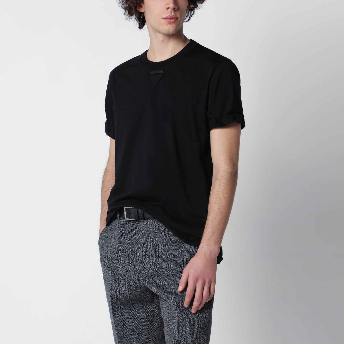 Prada Black cotton T-shirt | TheDoubleF