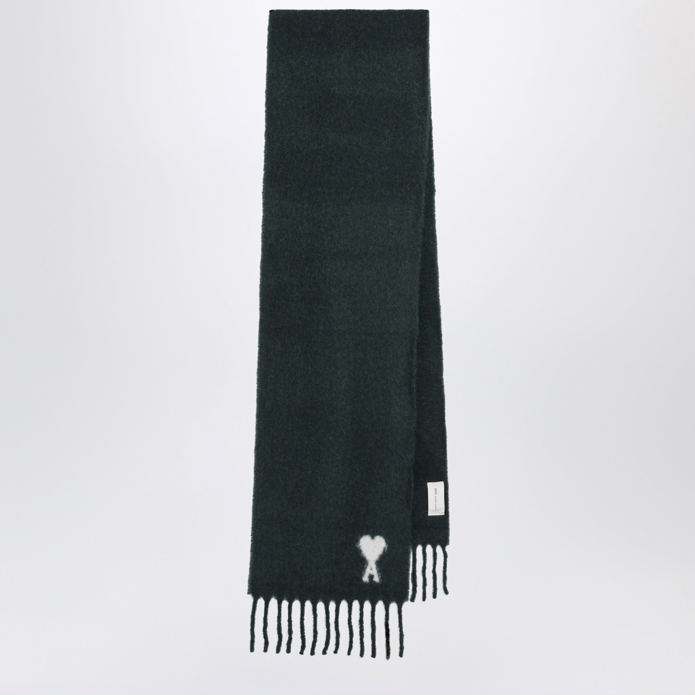 Ami Paris Bottle green Ami de Coeur scarf | TheDoubleF