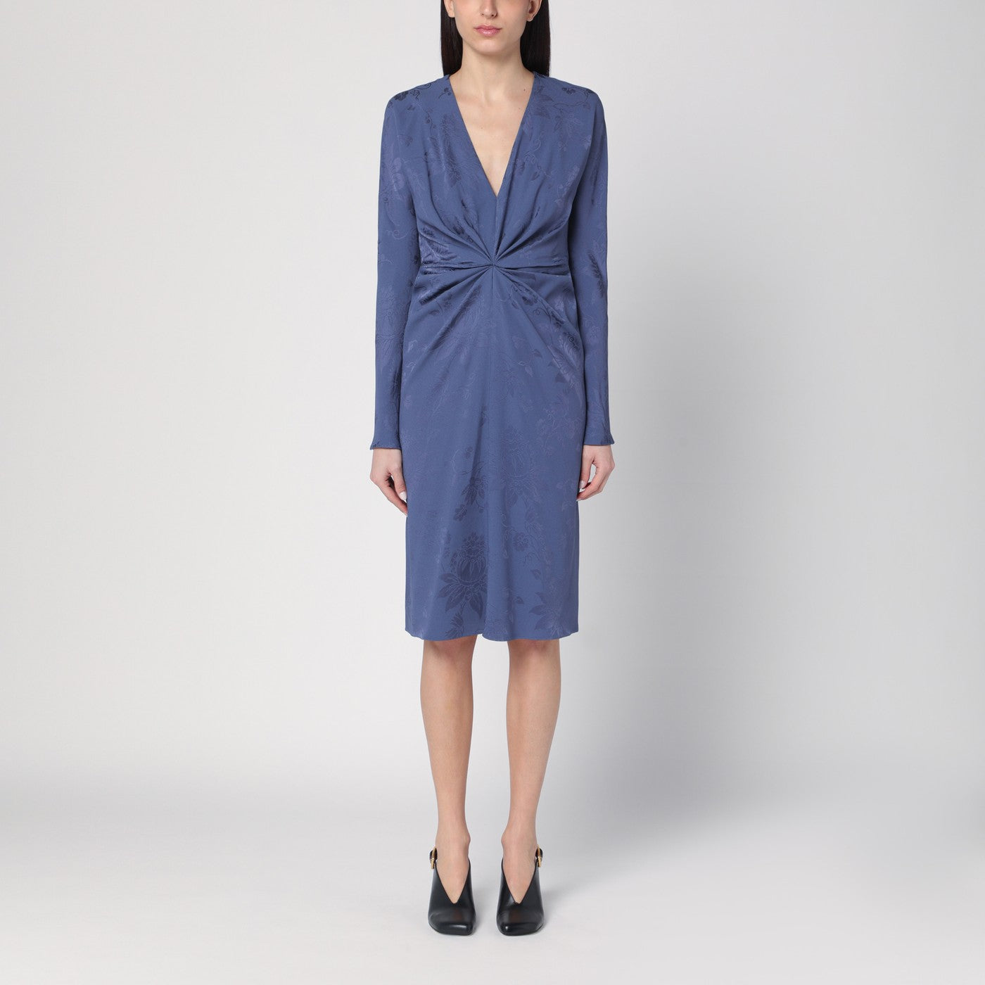 cornflower blue wrap dress Corrine Chiffon Dress in Tulip Fields Cornflower Blue
