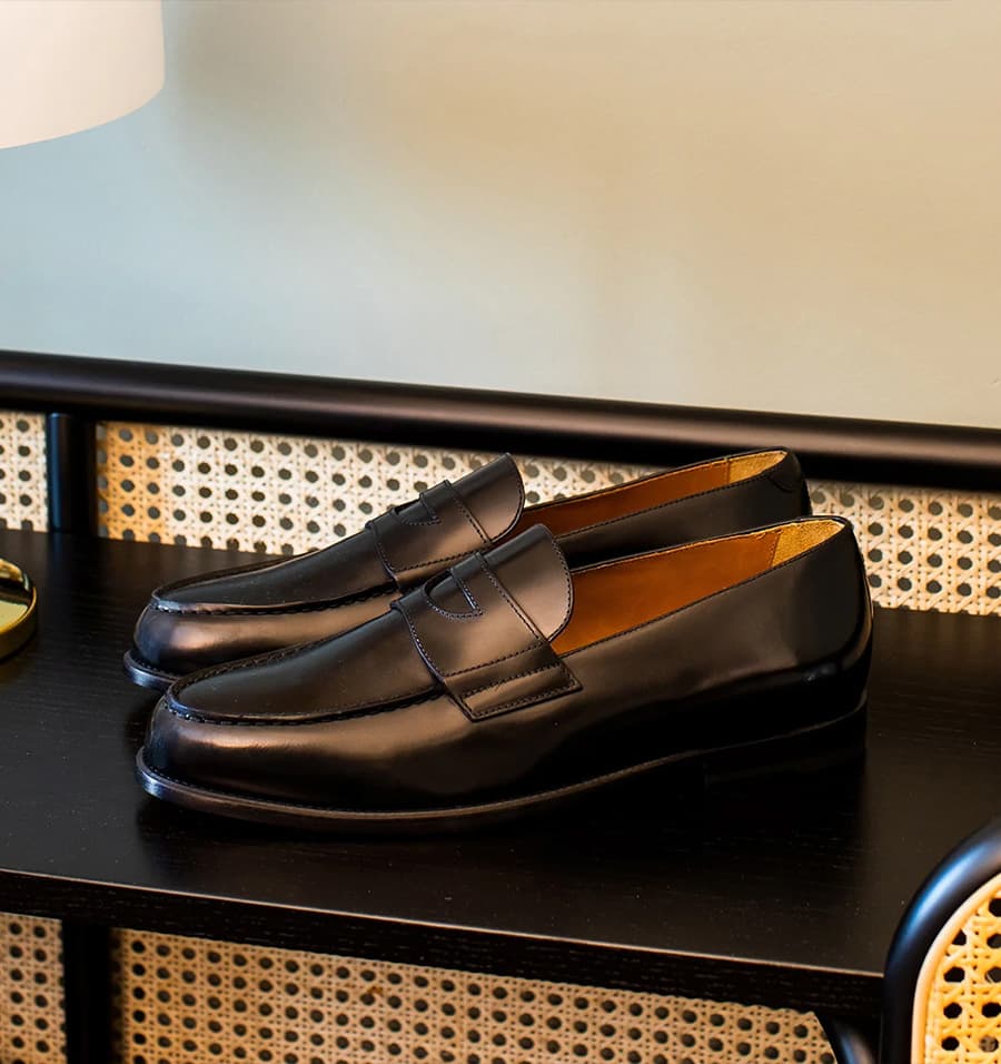 フラットシューズ Doucal's Refined Grey Leather Loafers With Modern Sole Luxury handcrafted footwear made in Italy for men | Doucal's
