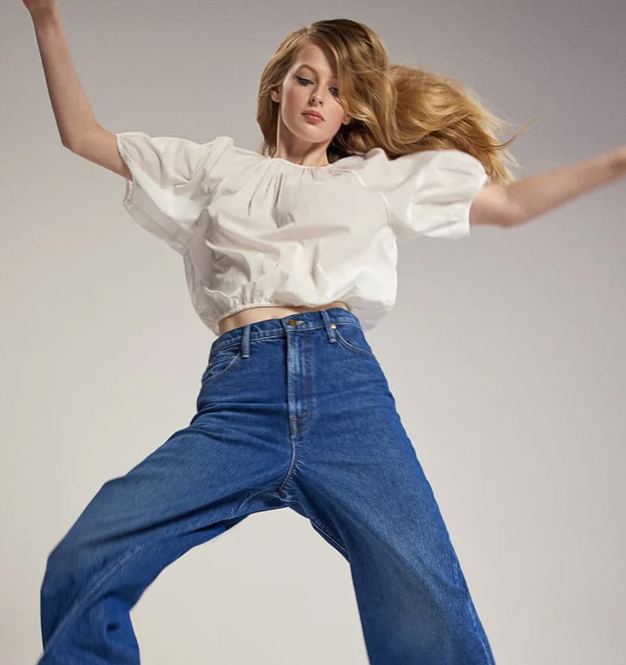 MOTHER 'The Tomcat roller skimp' jeans Light Blue Mother The