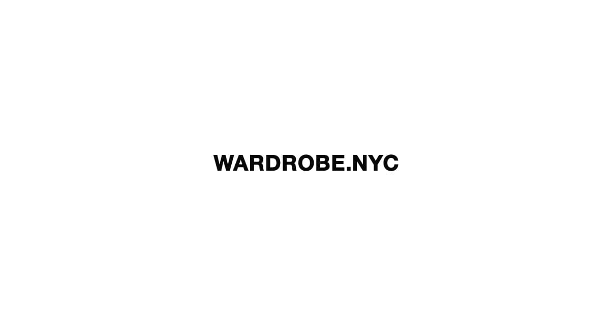 WARDROBE.NYC woman 's collection TheDoubleF