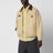 Beige zip-up jacket in canvas