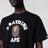 Black T-shirt with logo print