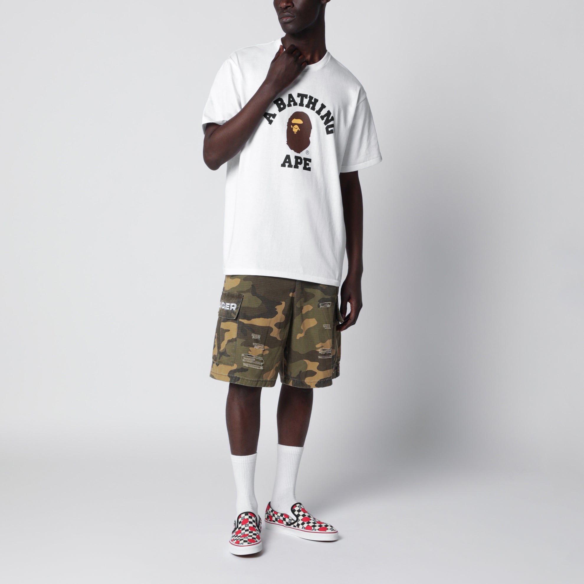 White T-shirt with logo print