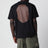 Schwarzes T-Shirt mit Logo-Print