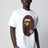 T-shirt bianca con stampa logo