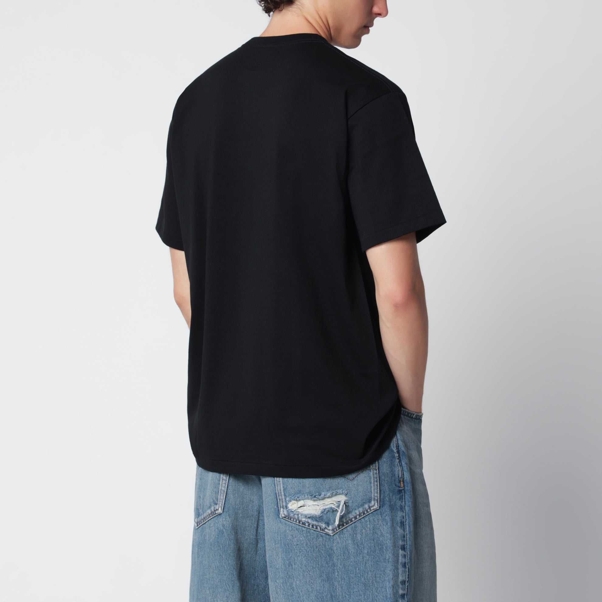 T-shirt bianca con stampa logo