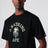 Schwarzes T-Shirt mit Logo-Print
