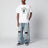 T-shirt bianca con stampa logo