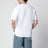 T-shirt bianca con stampa mimetica