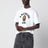 T-shirt College blanc en coton
