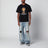 T-shirt nera con stampa Baby Milo