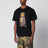 T-shirt nera con stampa Baby Milo con scimmia