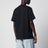 Schwarzes T-Shirt mit blau/hellblauem Camouflage-Print