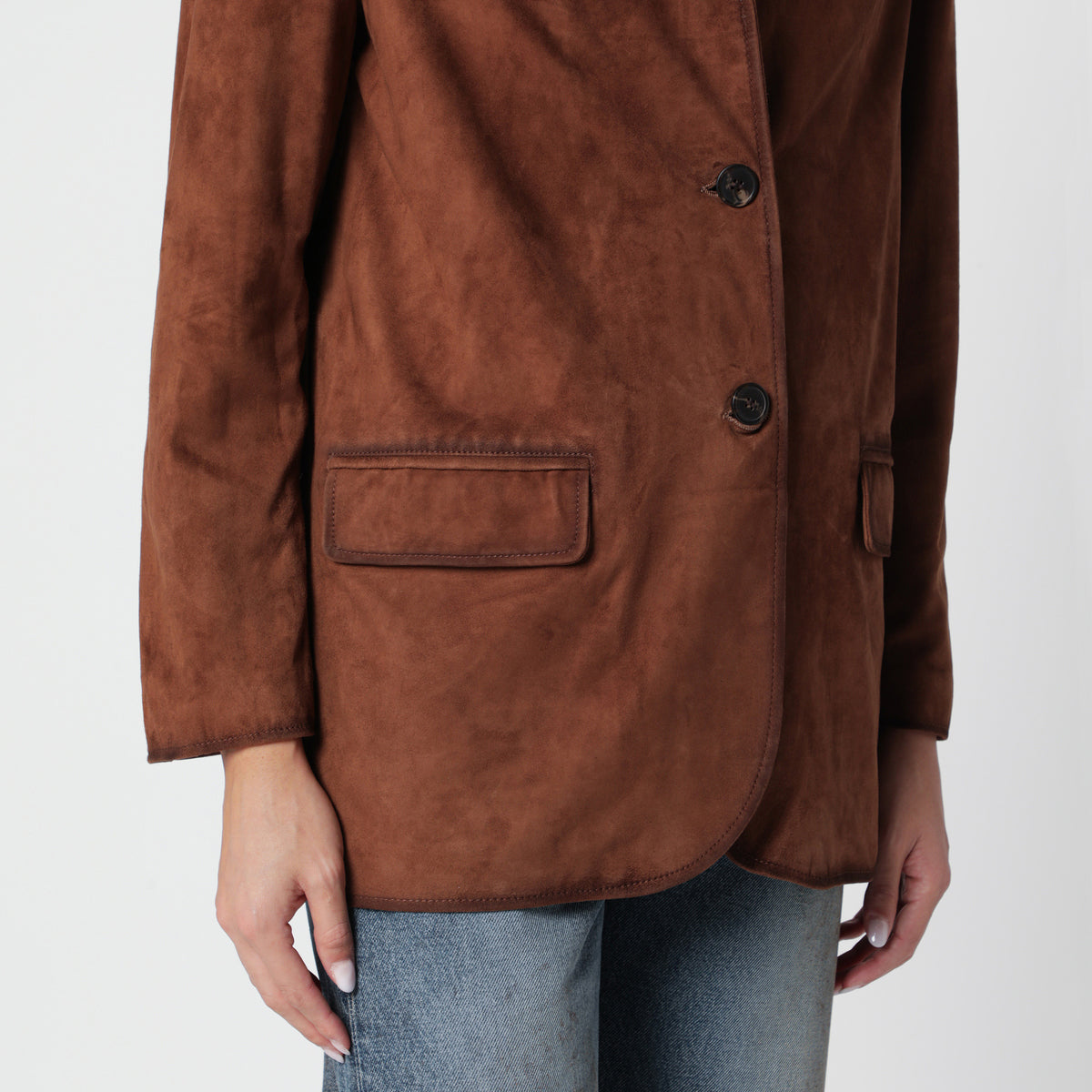 Veste Cado marron en daim