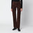 Jean trousers in suede, Brown