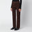 Jean trousers in suede, Brown