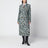 Double-breasted coat with floral jacquard pattern