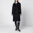 Black double-breasted coat in wool blend