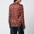 Camicia jacquard floreale viola in misto viscosa