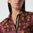 Camicia jacquard floreale viola in misto viscosa