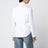 Chemise blanche en coton avec poignets brodés