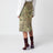 Beige skirt with floral jacquard pattern