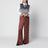 Purple jacquard wide-leg trousers