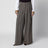 Cement wide-leg wool trousers