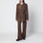 Brown pinstripe trousers