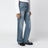 Blue washed-effect jeans with belt