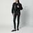 Black Hannah cropped leather bomber jacket