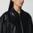 Black Hannah cropped leather bomber jacket