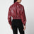 Bomber court Hannah rouge en cuir