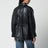 Schwarze Maeve Lederjacke mit Tunnelzug