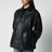 Schwarze Maeve Lederjacke mit Tunnelzug