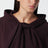 Felpa con cappuccio bordeaux in cotone