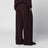 Pfirsichfarbene Hose mit weitem Bein aus Baumwolljersey