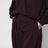 Pfirsichfarbene Hose mit weitem Bein aus Baumwolljersey
