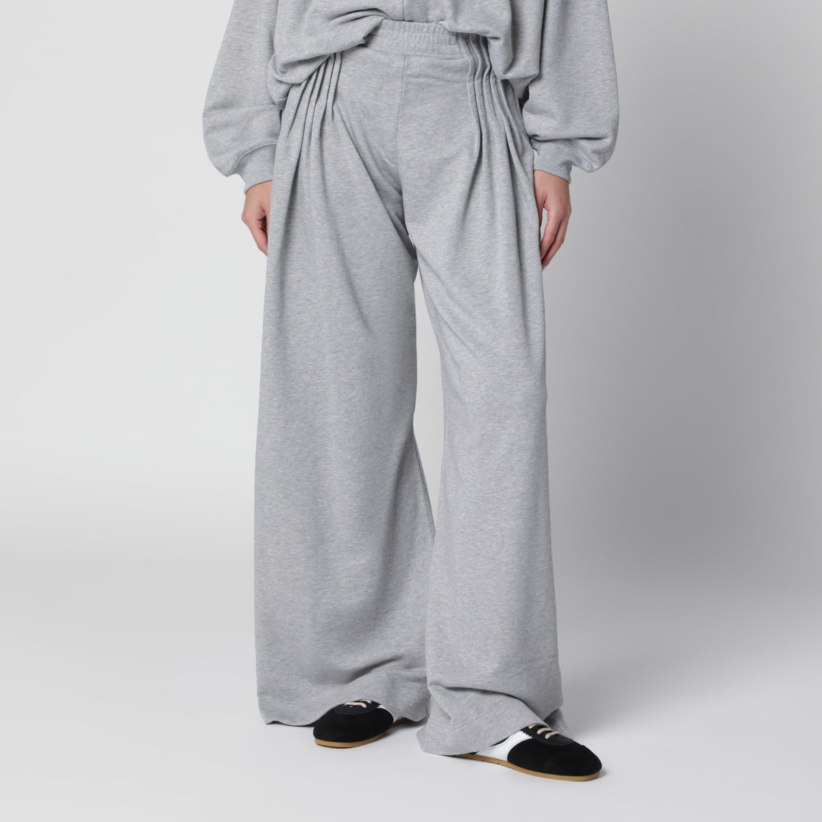 Pantaloni Hamesa grigi in cotone
