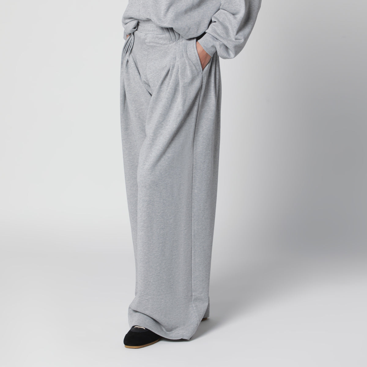 Pantaloni Hamesa grigi in cotone