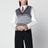 Ecru cashmere and wool fitted top
