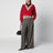 Red wool and viscose sweater