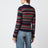 Navy jacquard wool sweater