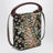 Brown floral gobelin micro bag